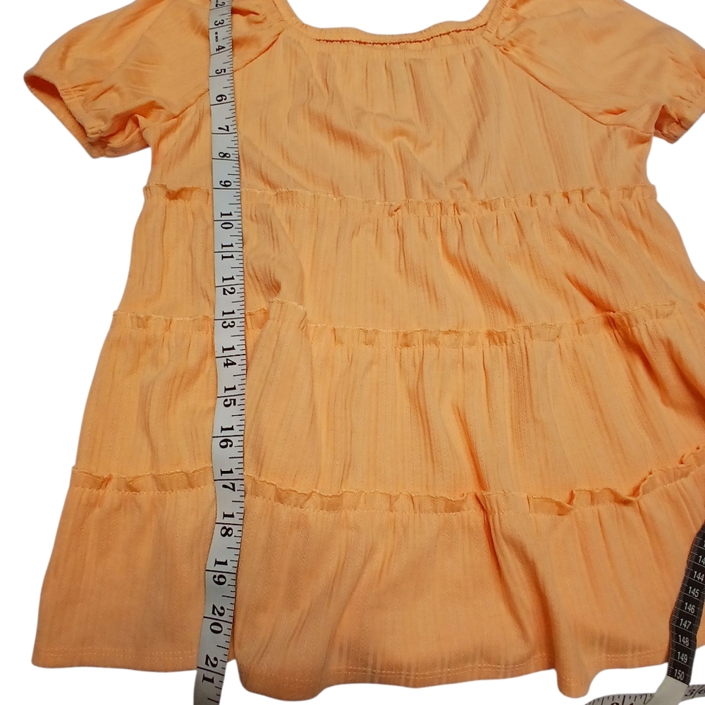 Wonder Nation Girls Apricot Cream Tiered Top – Size XL (14-16) – NWT - Picture 4 of 5